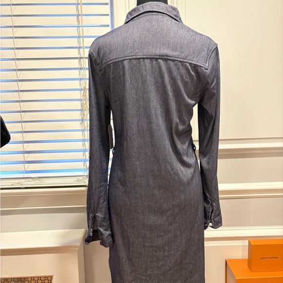 Passport Button-Up Denim Dress Top - Picture 5 of 8